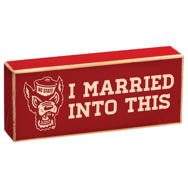 Wood Block Magnet I Married Into Th